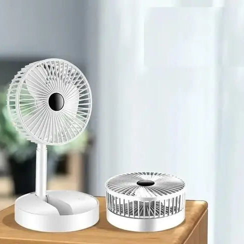 CoolBreeze Foldable Rechargeable Table Fan – Portable & Adjustable Cooling