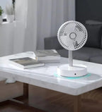CoolBreeze Foldable Rechargeable Table Fan – Portable & Adjustable Cooling