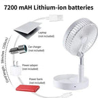 CoolBreeze Foldable Rechargeable Table Fan – Portable & Adjustable Cooling