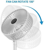 CoolBreeze Foldable Rechargeable Table Fan – Portable & Adjustable Cooling
