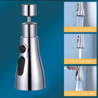 AquaFlow 3-Mode 360° Kitchen Faucet – High Pressure Water Saver