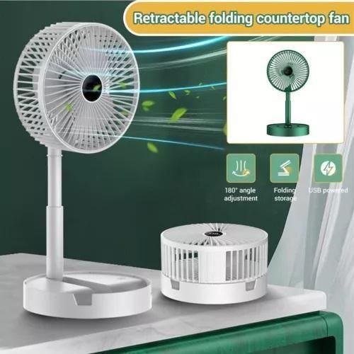 CoolBreeze Foldable Rechargeable Table Fan – Portable & Adjustable Cooling