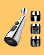 AquaFlow 3-Mode 360° Kitchen Faucet – High Pressure Water Saver