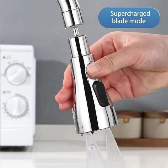 AquaFlow 3-Mode 360° Kitchen Faucet – High Pressure Water Saver