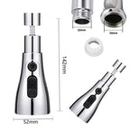 AquaFlow 3-Mode 360° Kitchen Faucet – High Pressure Water Saver
