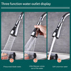 AquaFlow 3-Mode 360° Kitchen Faucet – High Pressure Water Saver